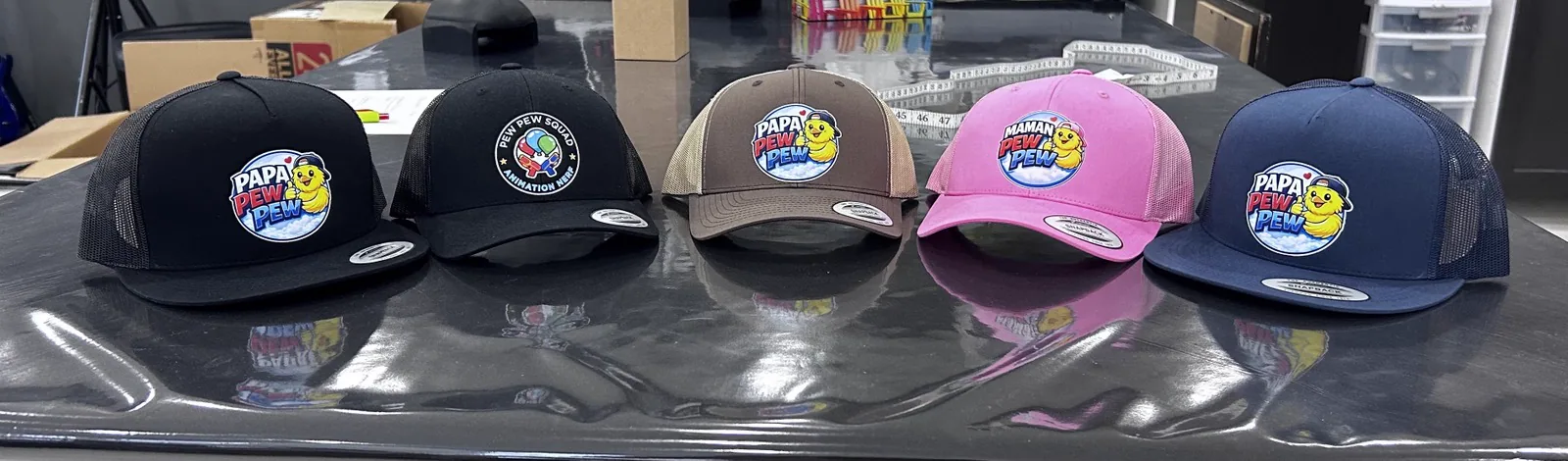 Pew Pew — collection de casquettes