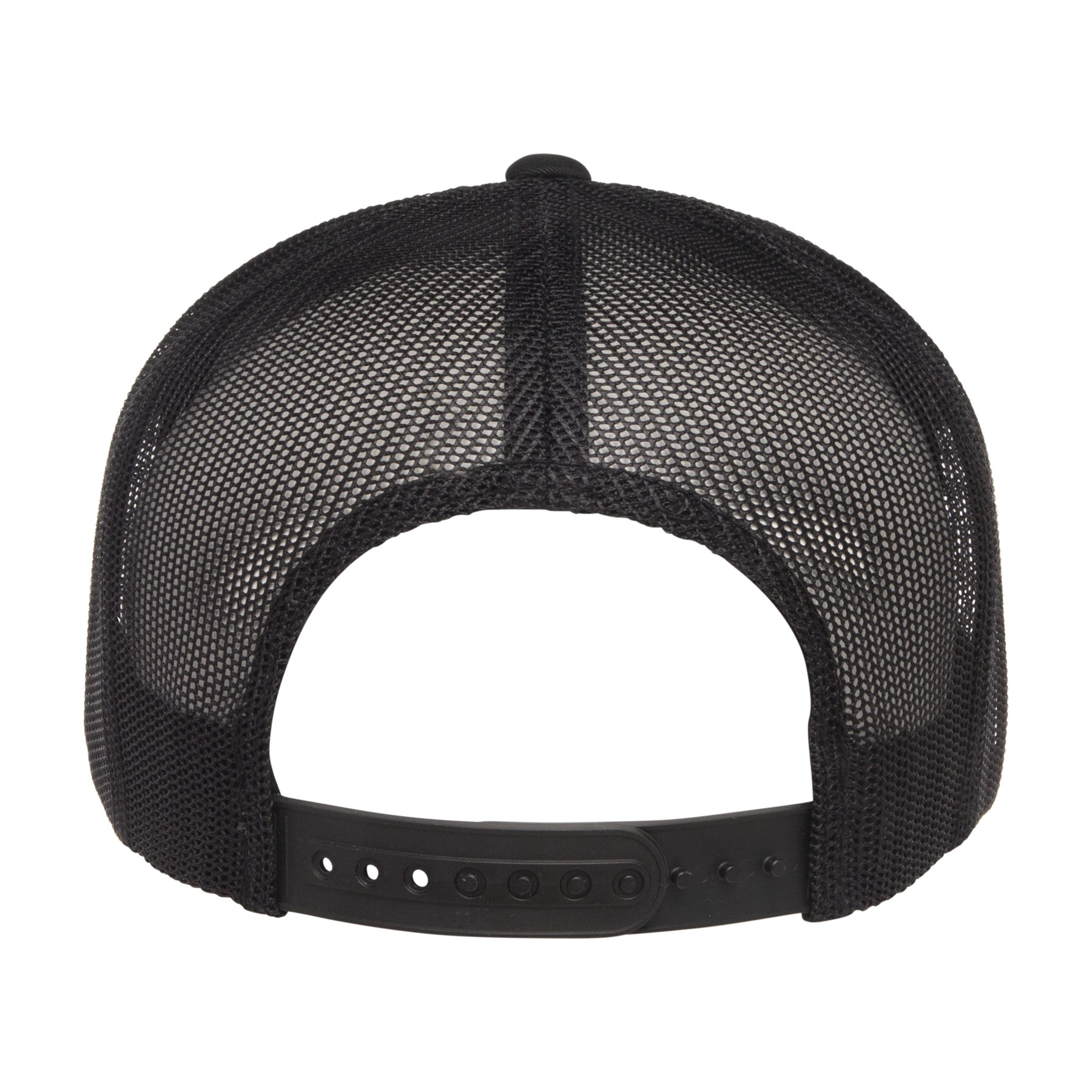 Casquette trucker classique Yupoong 6006, couleur Noir, dos