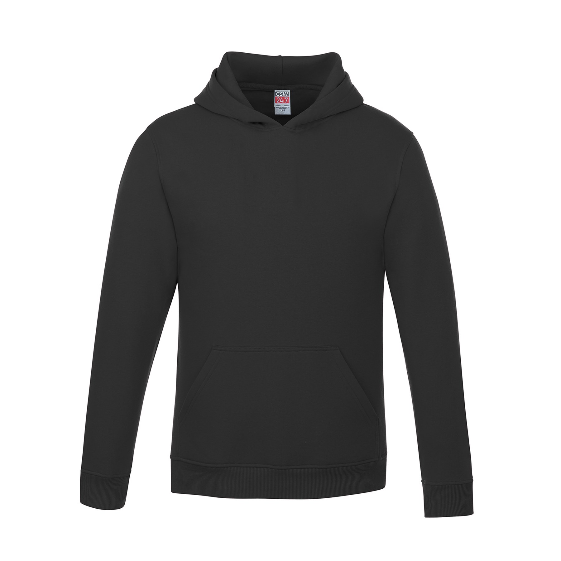 Hoodie Vault jeunesse, couleur Noir, devant