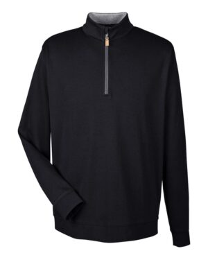 Devon & Jones DRYTEC20 chandail à glissière mi-hauteur, couleur Noir, gris chiné et graphite, devant