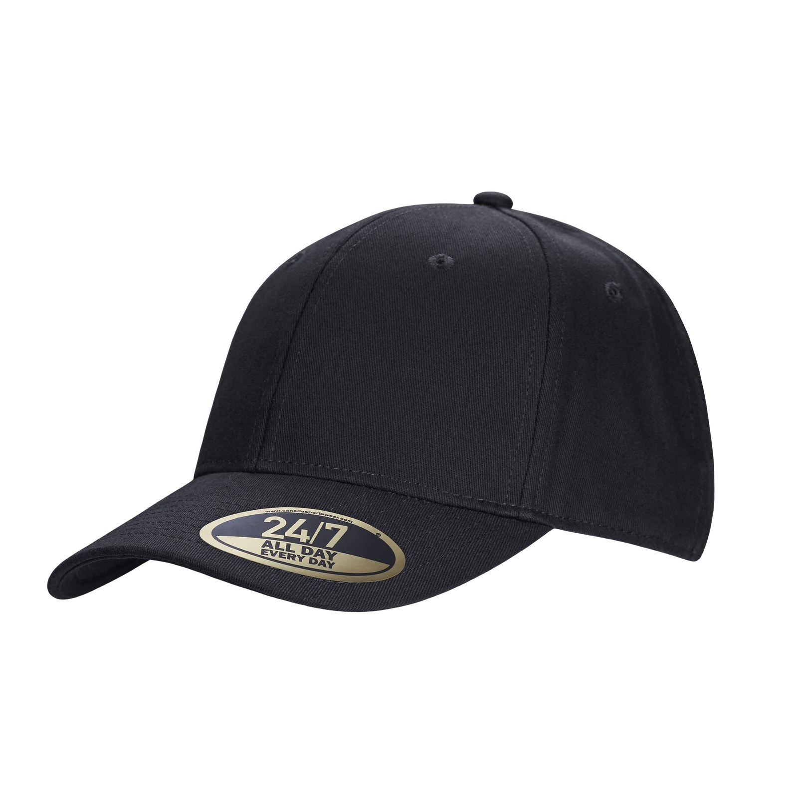 Casquette 24/7 Standard jeunesse, couleur Noir, côté