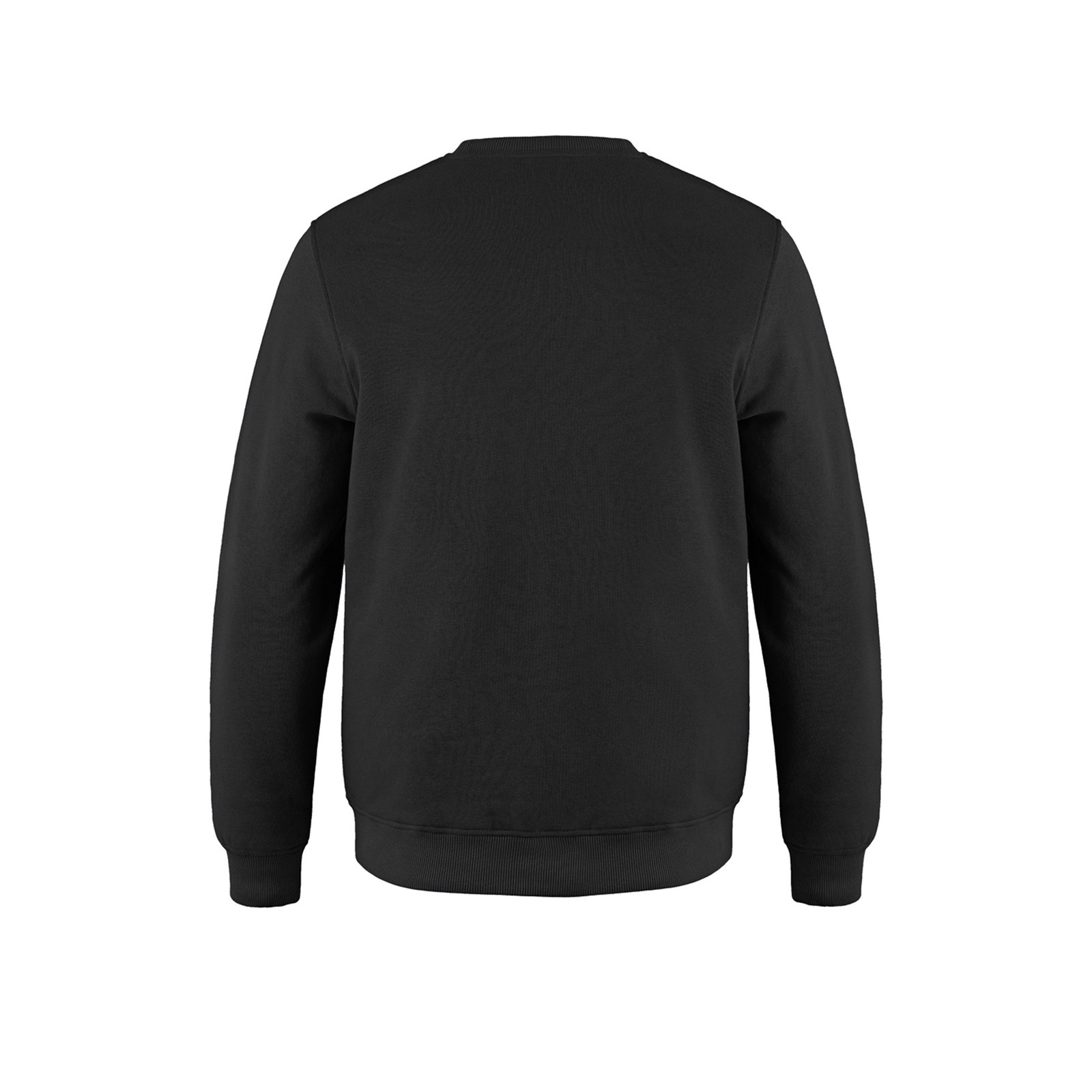 Coton ouaté col rond Crew jeunesse, couleur Noir, dos