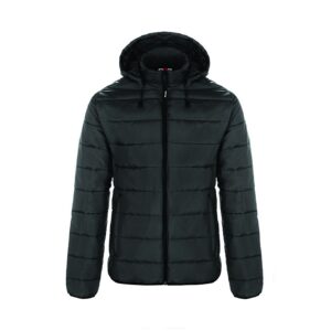 Glacial manteau bouffant à capuchon amovible coupe femme, couleur Noir, devant