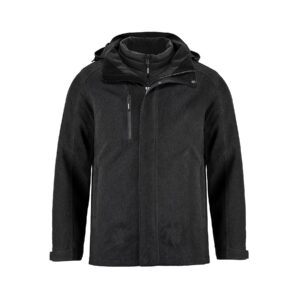 Manteau 3 en 1 Apex, couleur Noir, devant