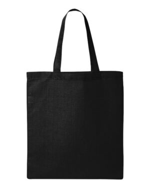 Sac fourre-tout en coton, couleur Noir, devant