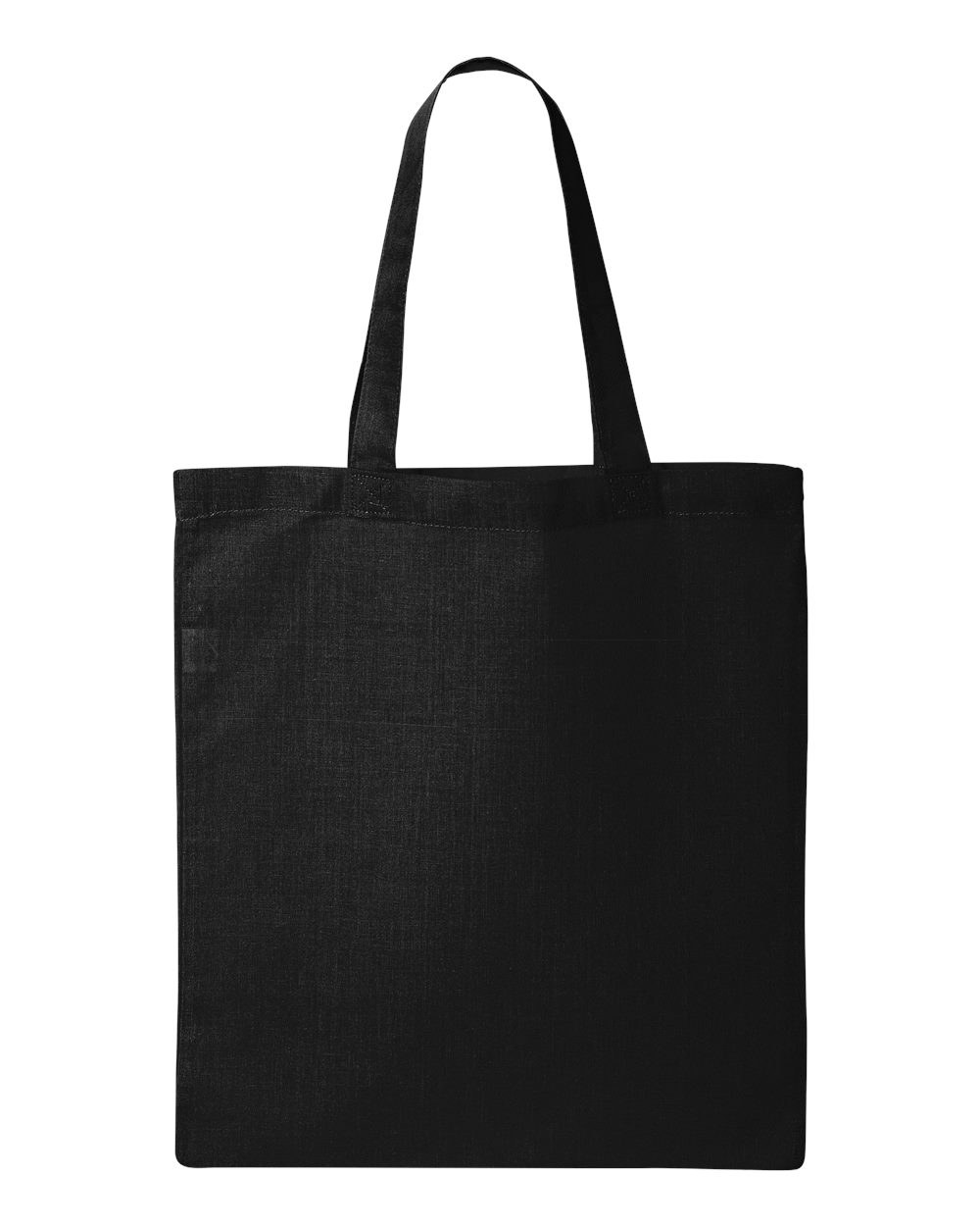 Sac fourre-tout en coton, couleur Noir, devant