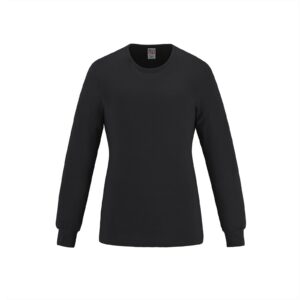 T-shirt à manches longues Breeze coupe femme, couleur Noir, devant