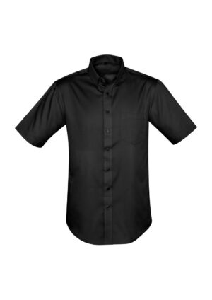Dalton chemise manches courtes, couleur Noir, devant