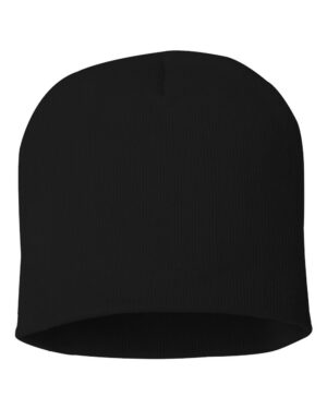 Tuque sans revers, couleur Noir, devant