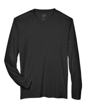 Team 365 Zone Performance t-shirt manches longues, couleur Noir, devant