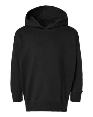 Rabbit Skins 3326 hoodie pour tout-petits, Noir, vue devant