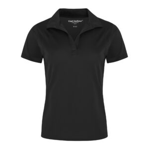 Coal Harbour polo résistant aux accrocs coupe femme, couleur Noir, devant