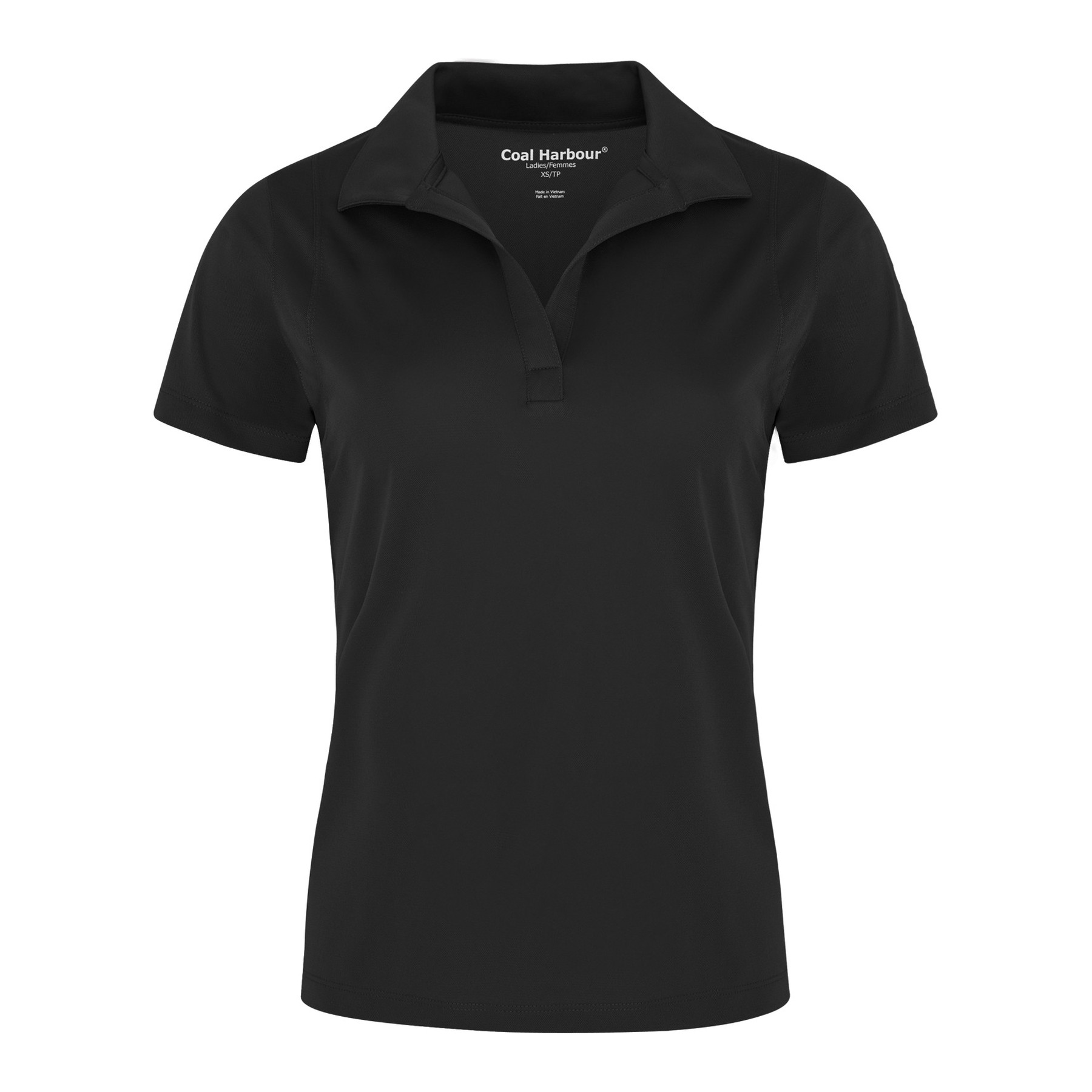 Coal Harbour polo résistant aux accrocs coupe femme, couleur Noir, devant